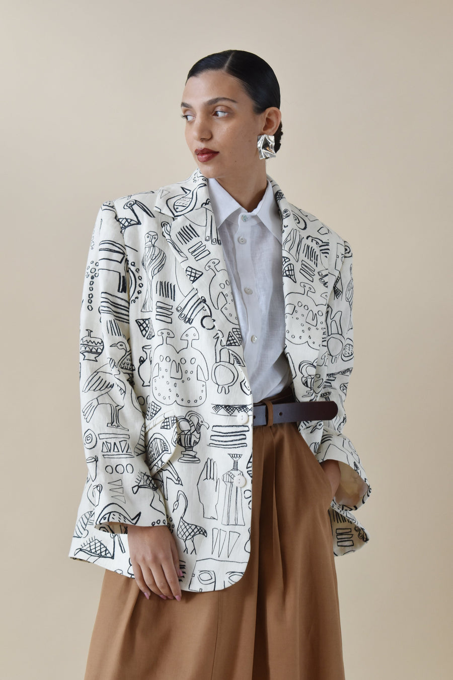 Printed Tailored Jacket