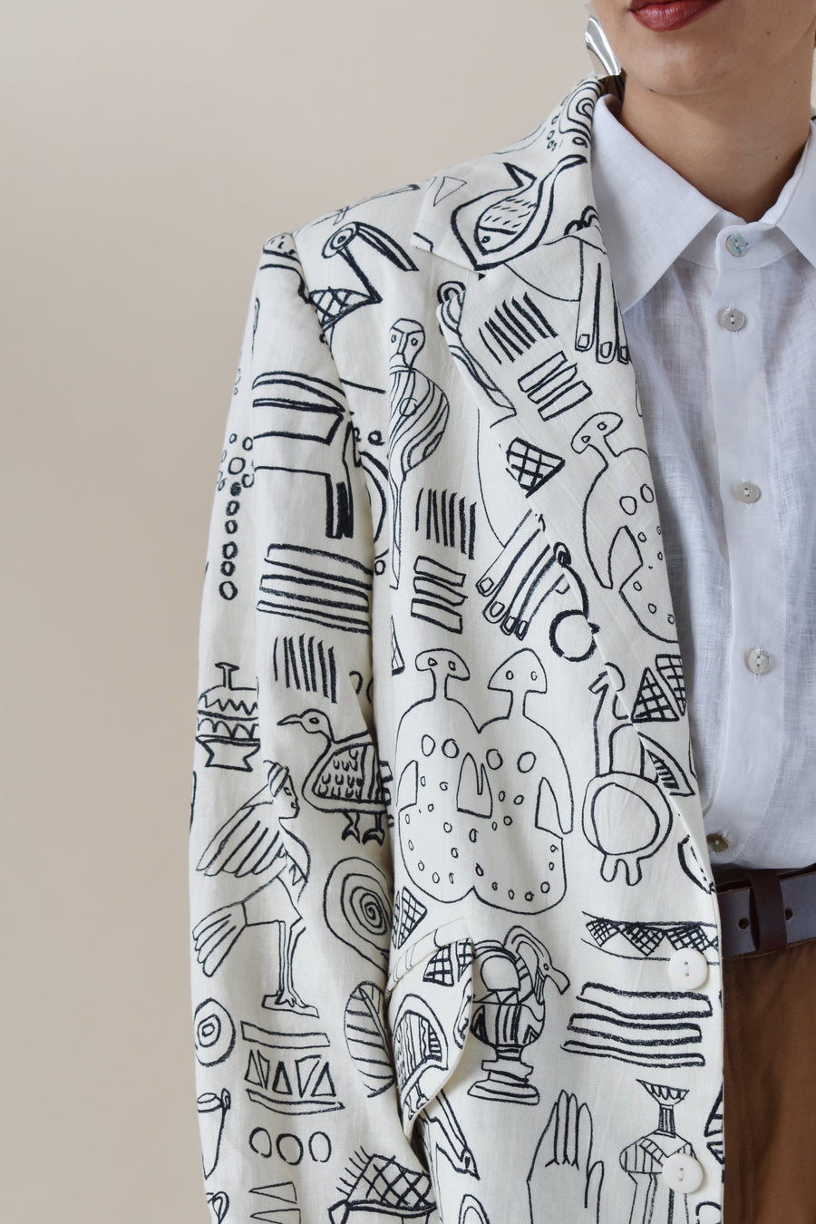 Printed Tailored Jacket