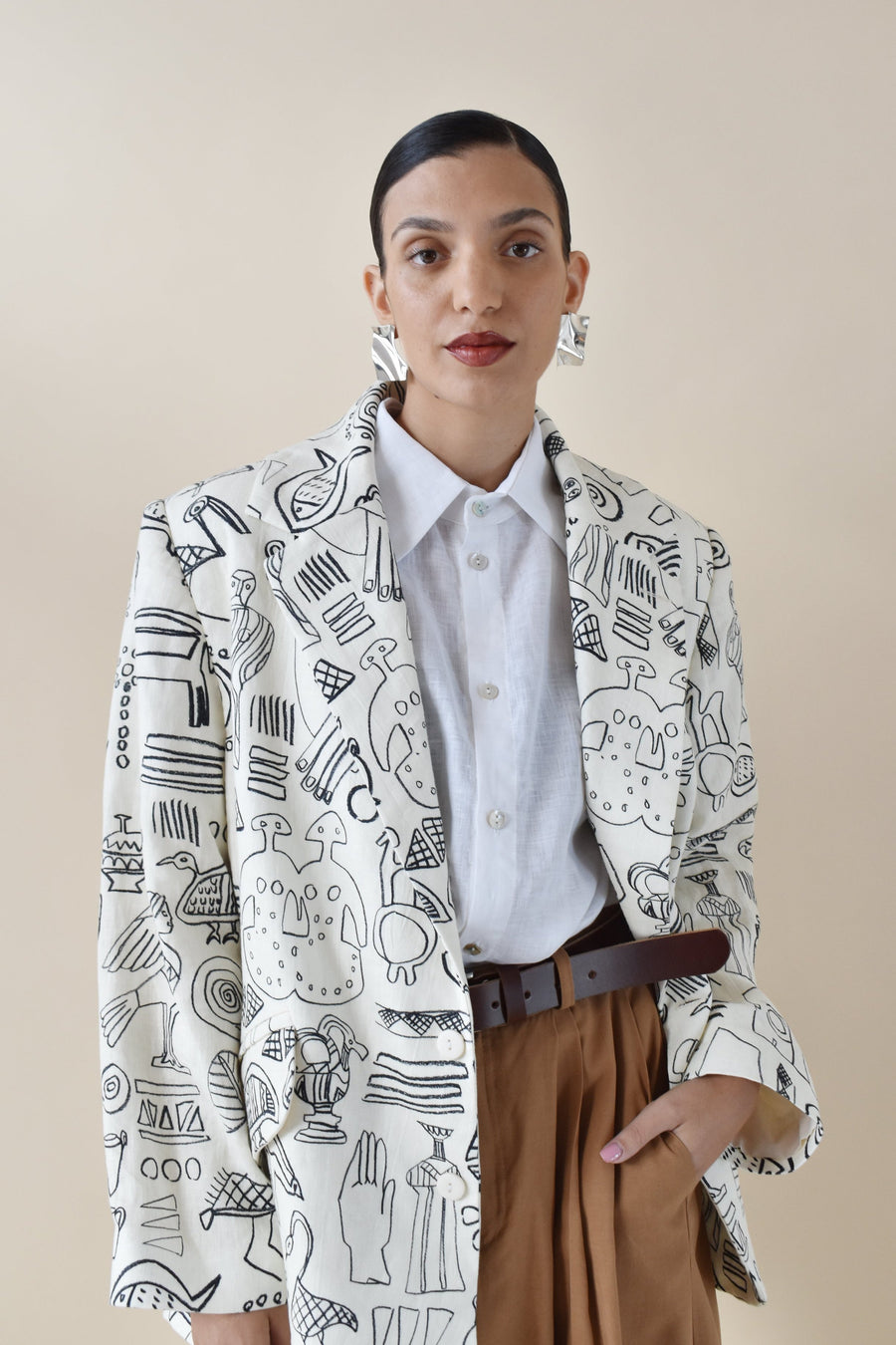 Printed Tailored Jacket