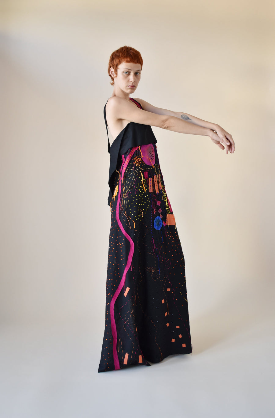 Embroidered Maxi Dress