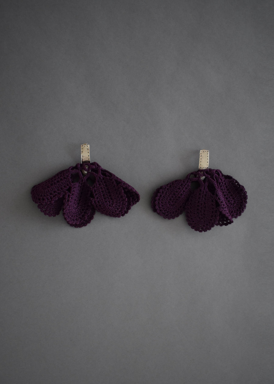 SIlver And Crochet Earrings - OFIR IVGI