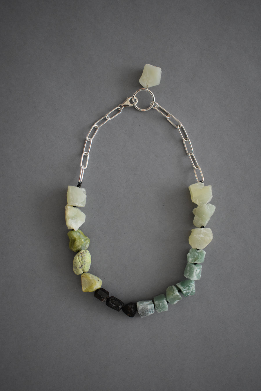 SIlver And Natural Stones Necklace - OFIR IVGI