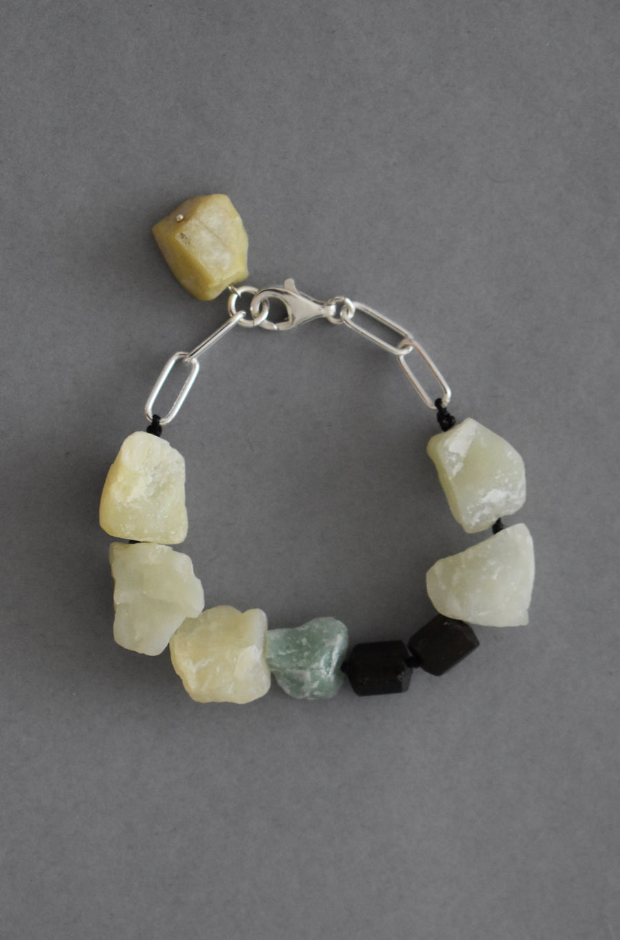 SIlver And Natural Stones Bracelet - OFIR IVGI