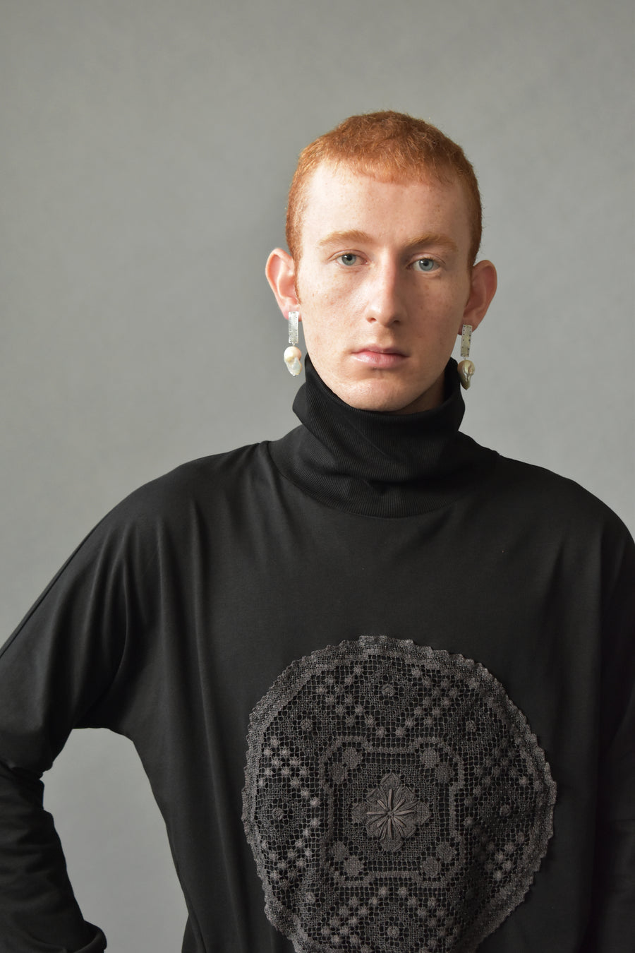 Black Embroidered Sweatshirt - OFIR IVGI