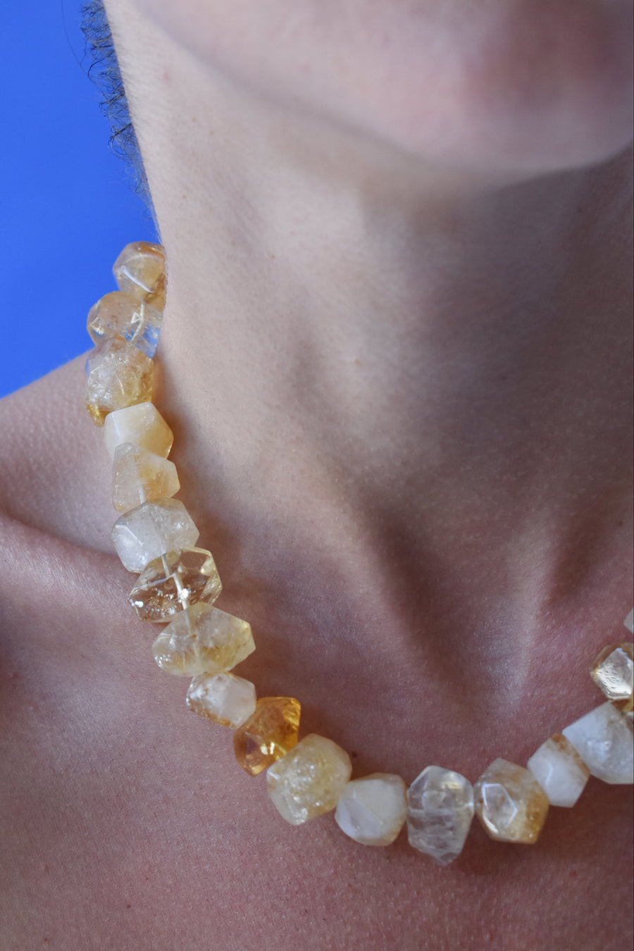 SIlver And Natural Stones Necklace