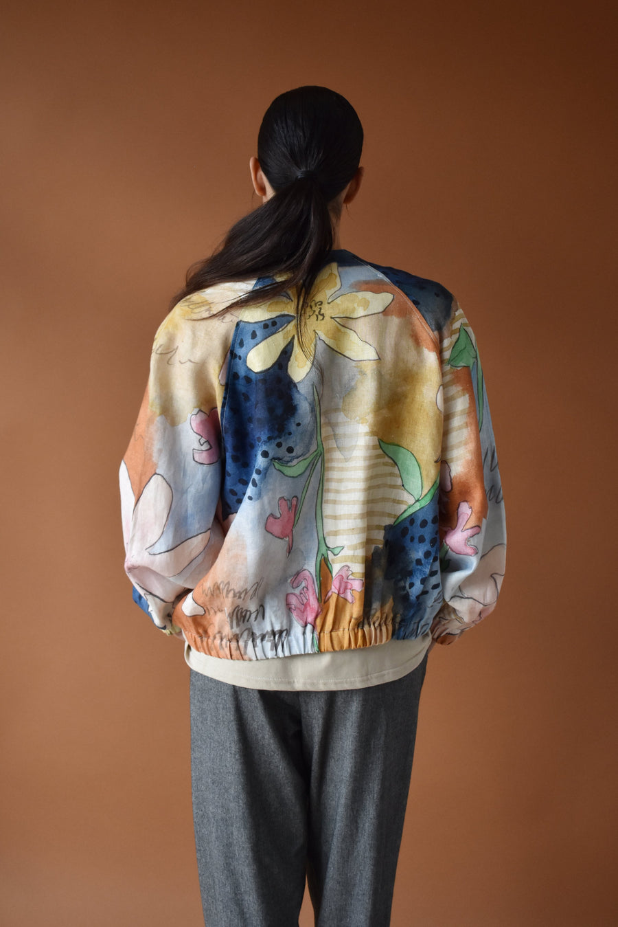 Printed Bomber Jacket