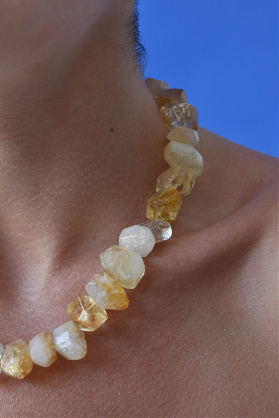 SIlver And Natural Stones Necklace