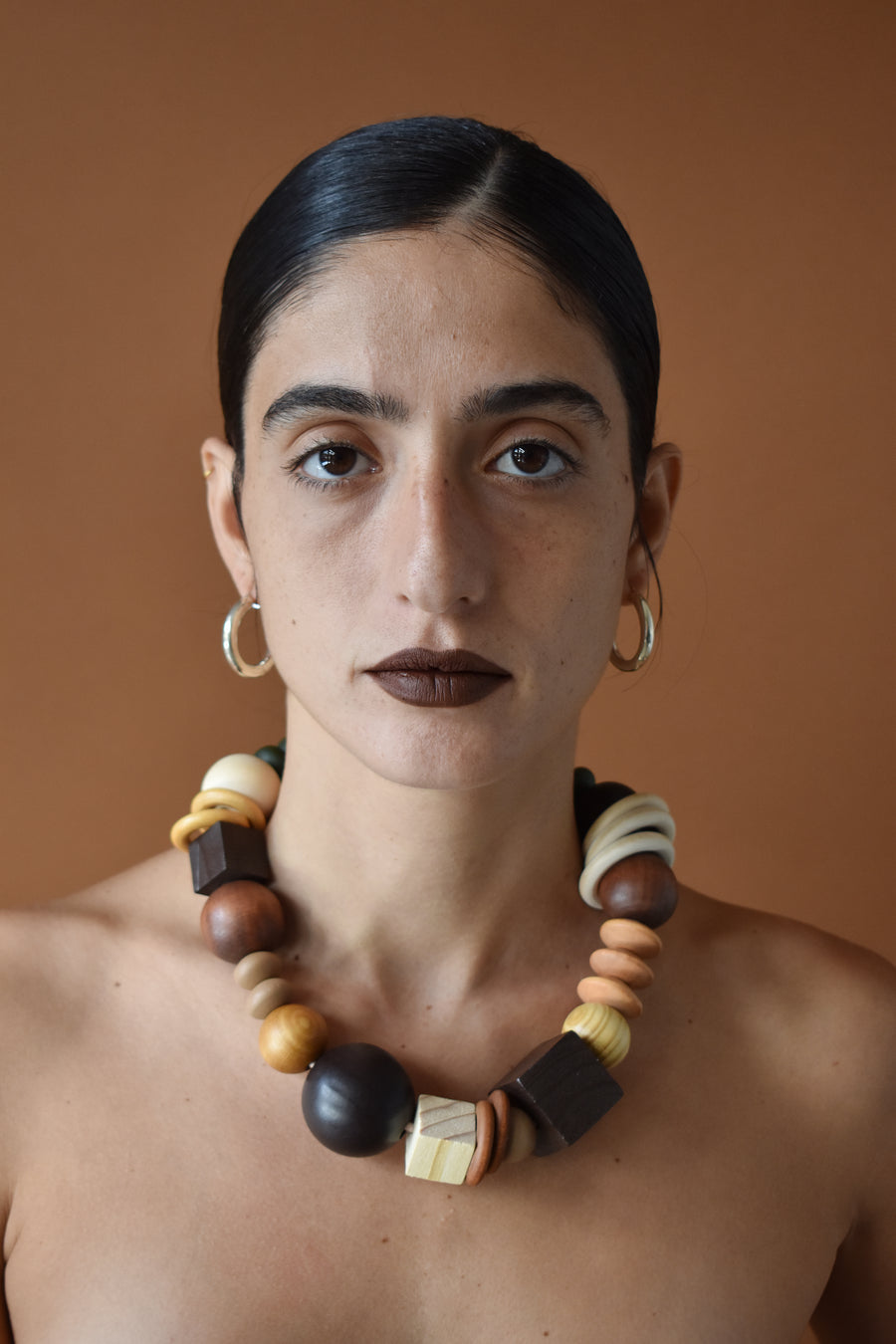 Wood And Leather Necklace
