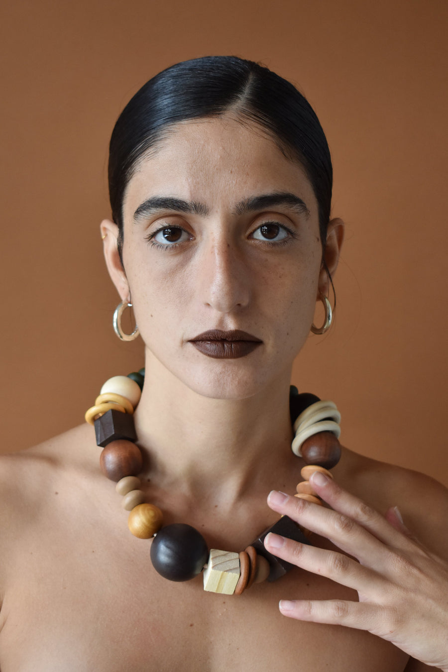Wood And Leather Necklace