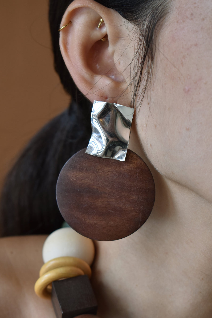 Wood And Leather Necklace